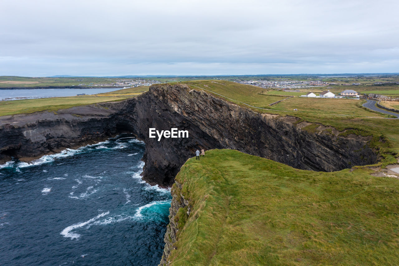 SCENIC VIEW OF SEA AND ROCKS AGAINST SKY