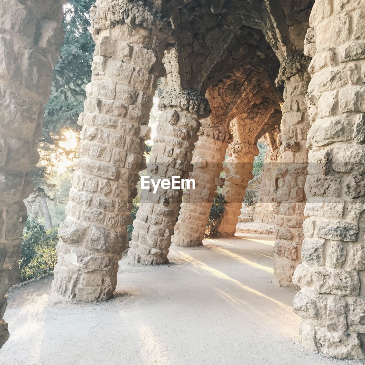 Low angle view of old ruins