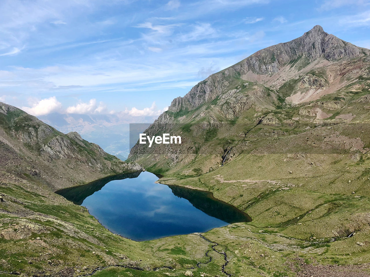 Lake and mountains  in pyrenees