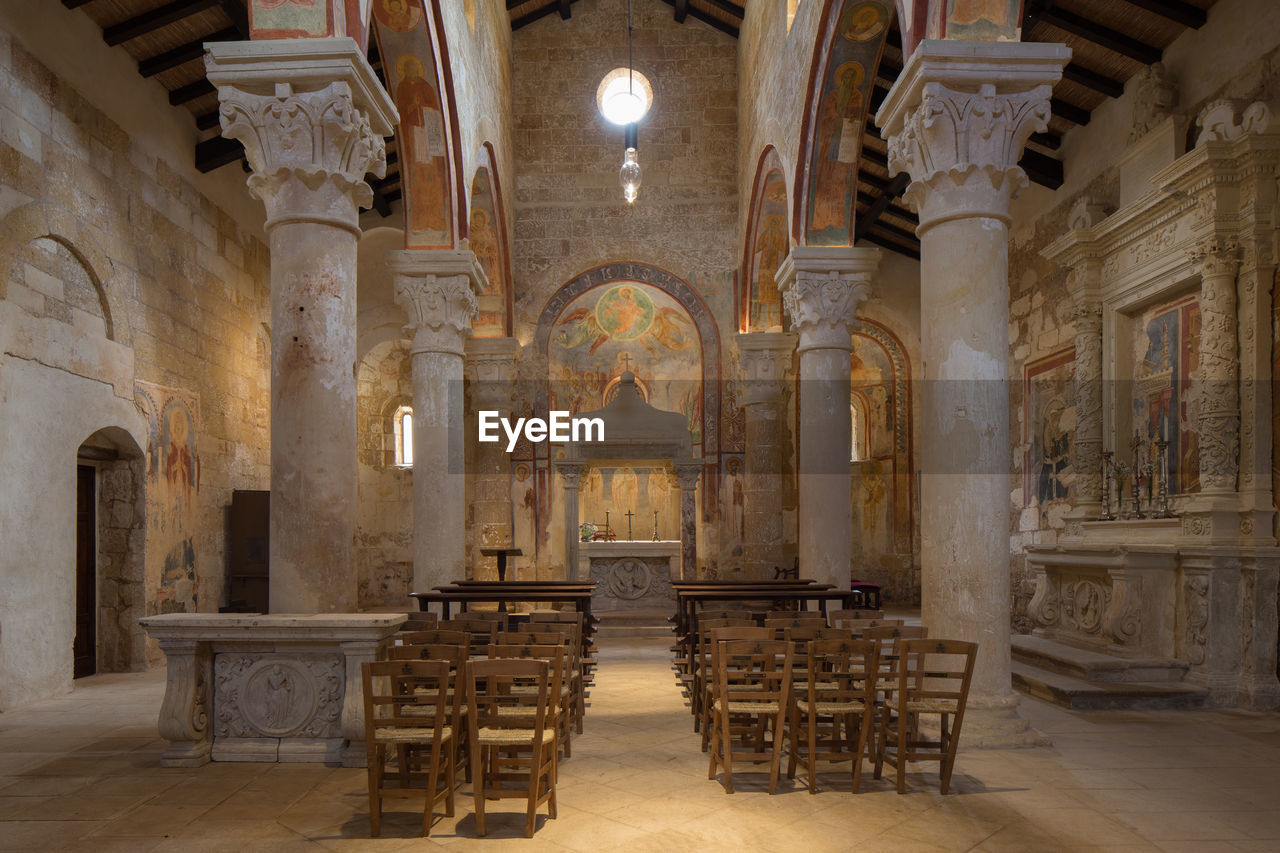 INTERIOR OF OLD CHURCH