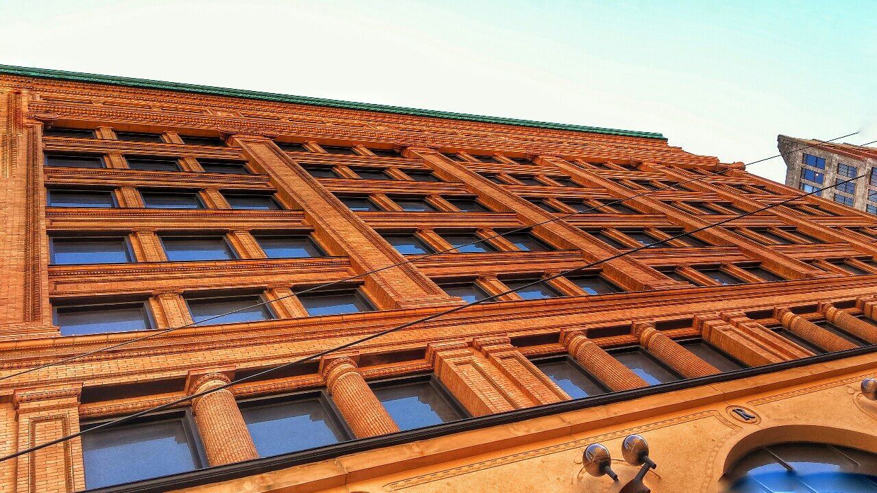 Low angle view of old building