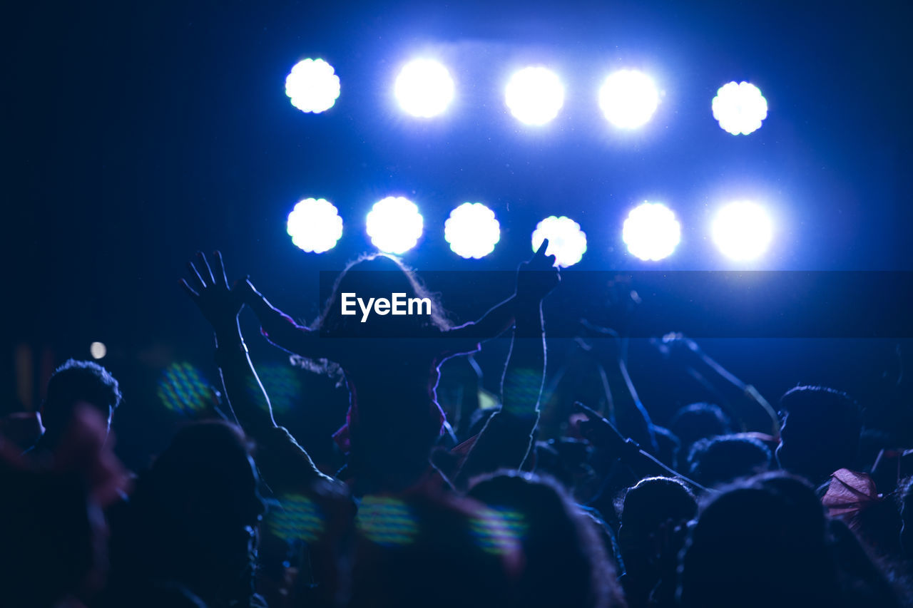 Crowd at music concert