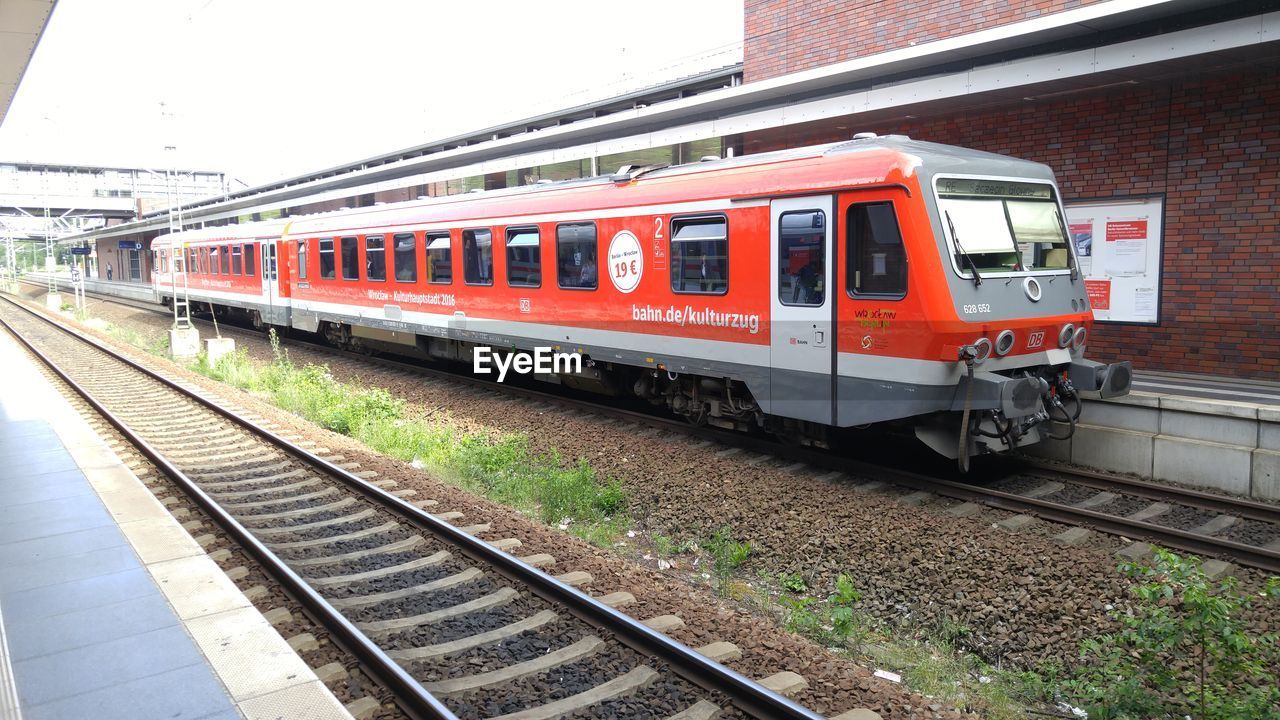 TRAIN ON RAILROAD TRACK