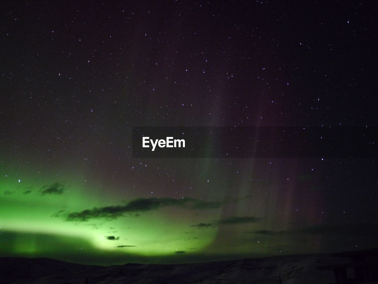 Low angle view of sky at night