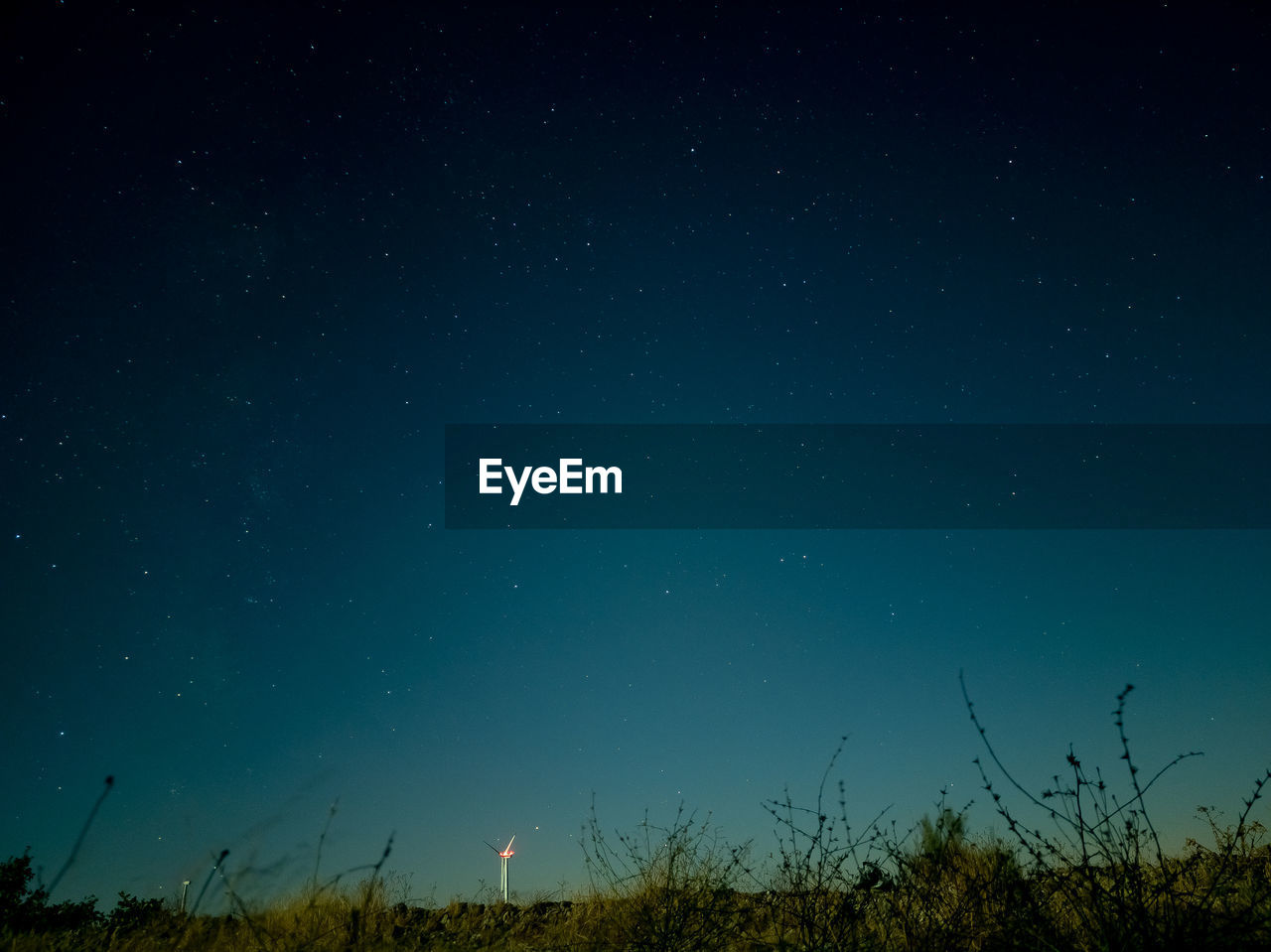 Low angle view of star field at night