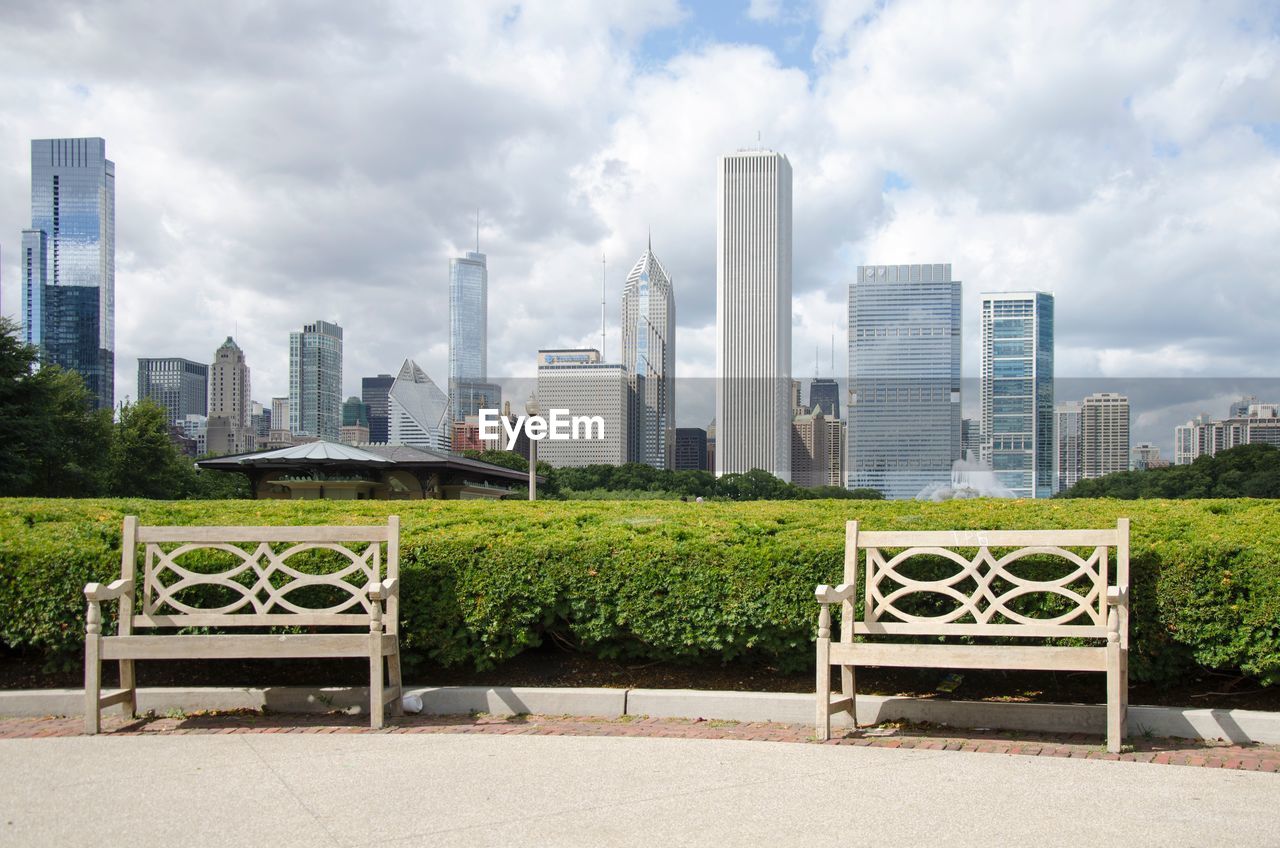 VIEW OF MODERN SKYSCRAPERS IN CITY