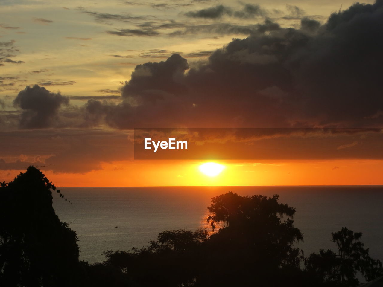 SCENIC VIEW OF SEA DURING SUNSET