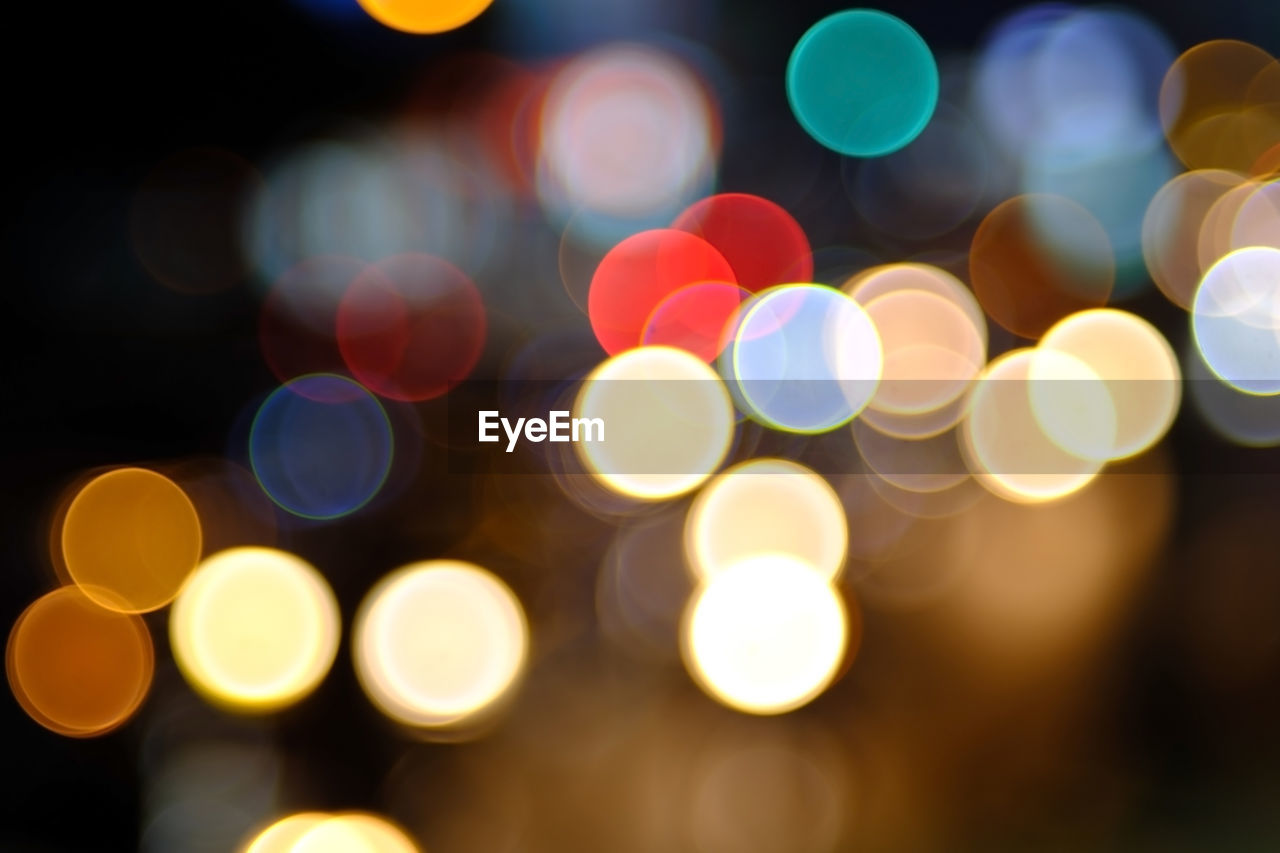 Defocused image of lights at night