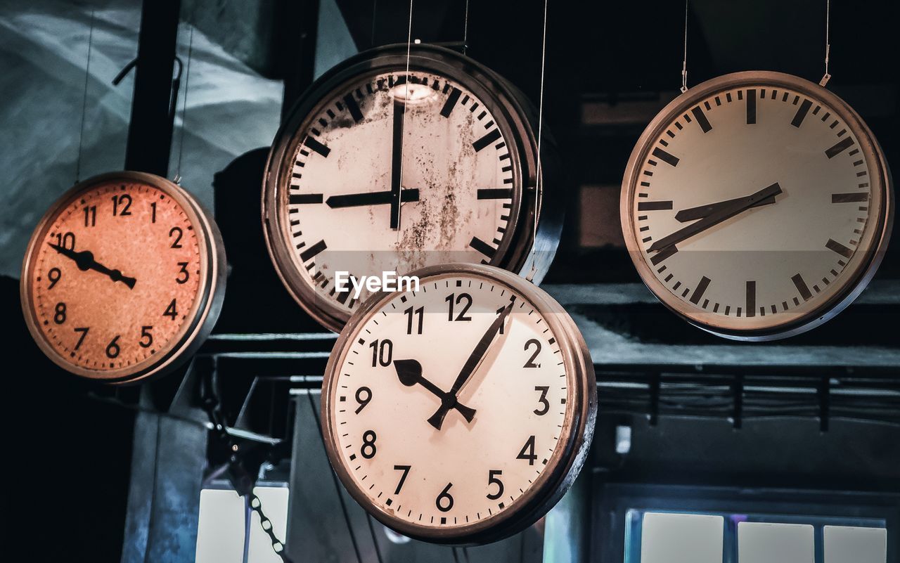 time, clock, number, clock face, no people, minute hand, accuracy, instrument of time, indoors, clock hand, interior design, circle, geometric shape, black, wall clock, close-up, hanging, shape