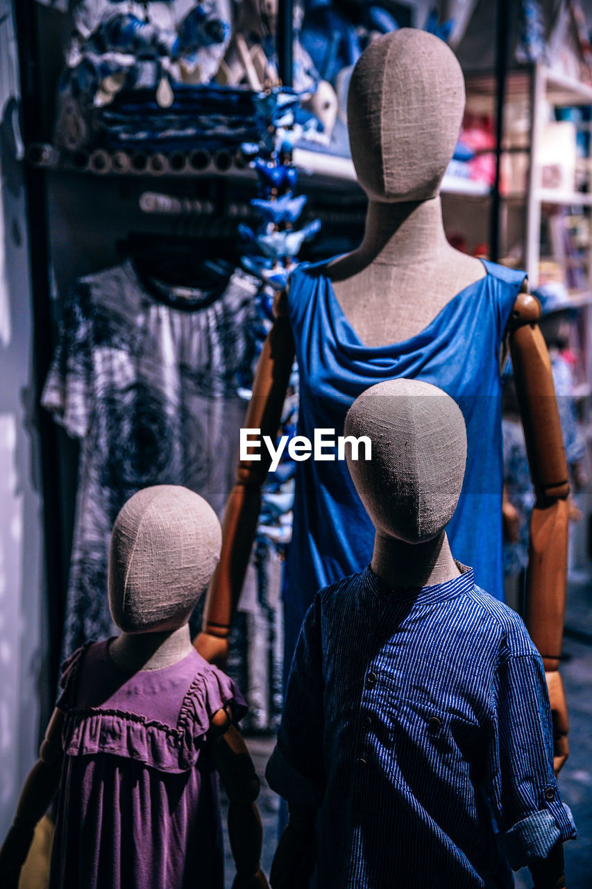 Mannequins in store