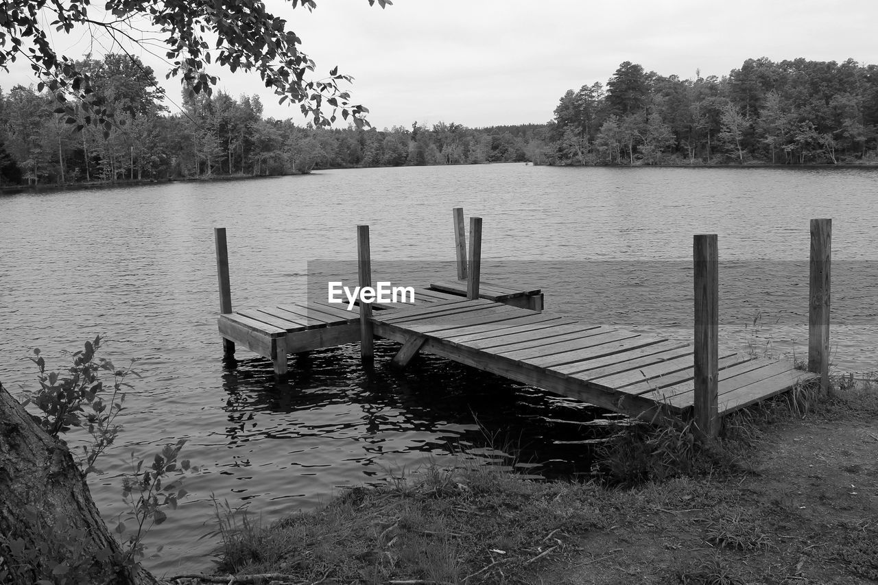 VIEW OF LAKE AGAINST SKY