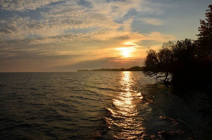 SUNSET OVER SEA