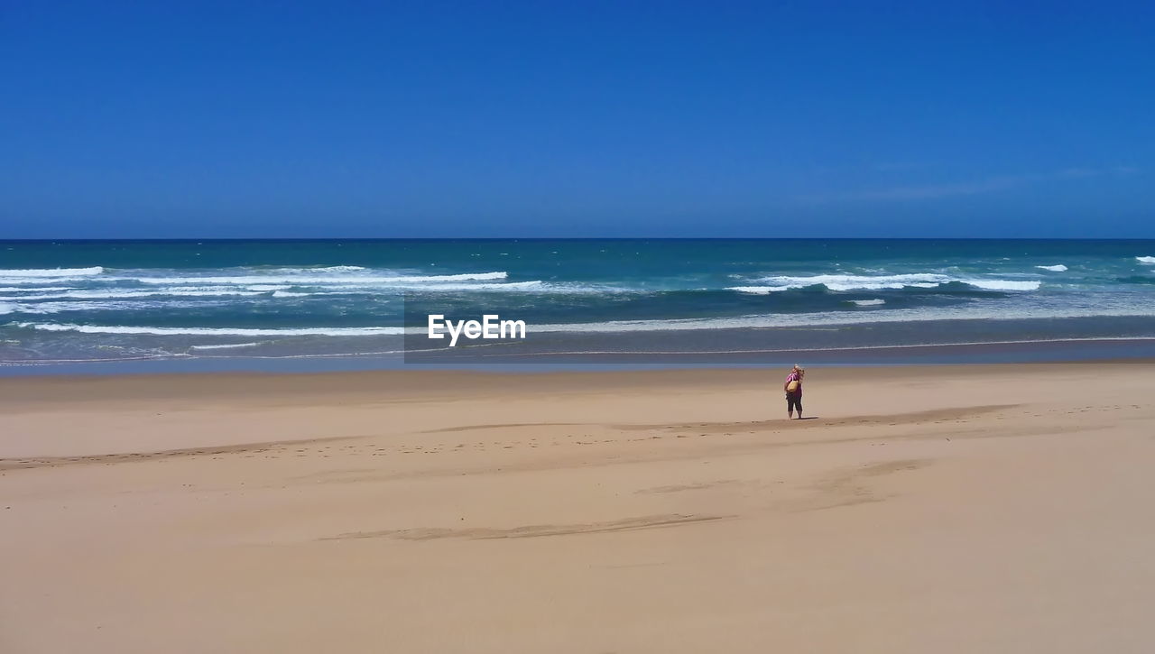 SCENIC VIEW OF SEA SHORE AGAINST SKY