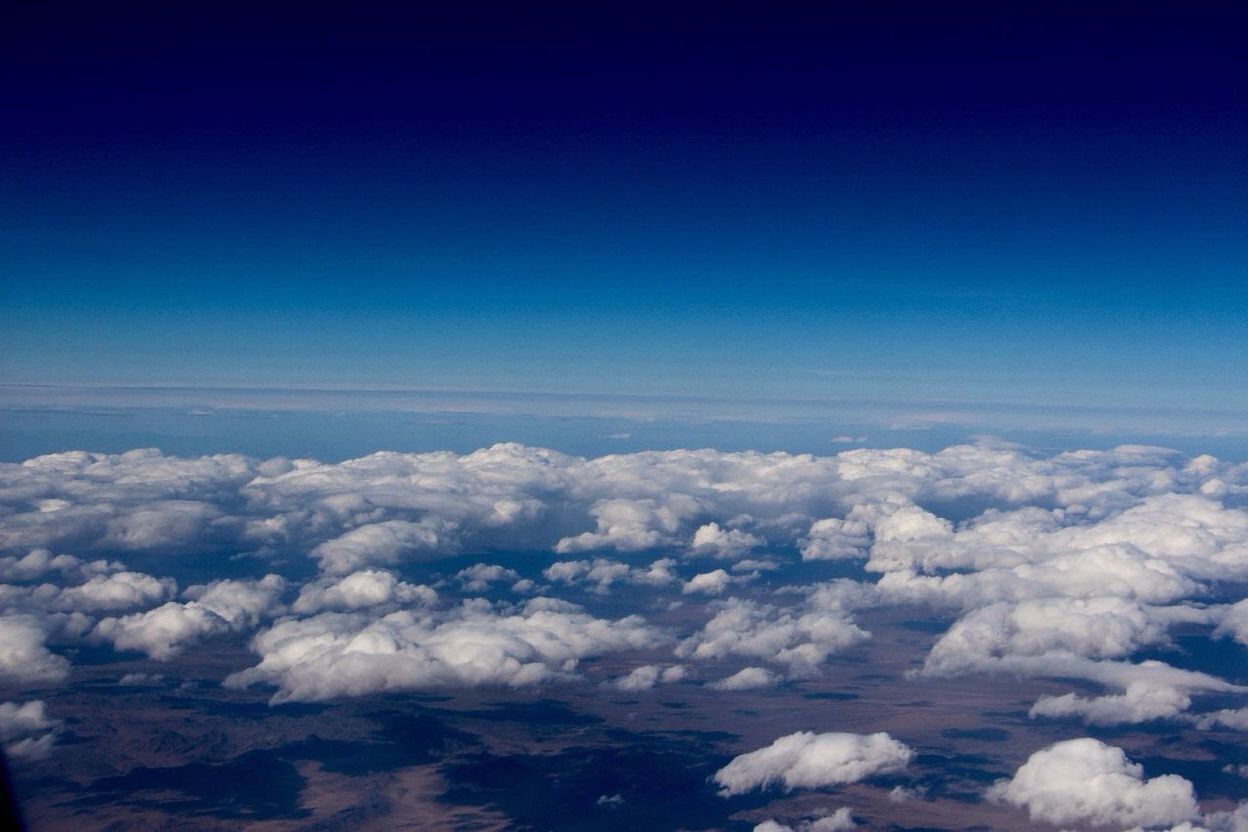 High angle view of cloudscape