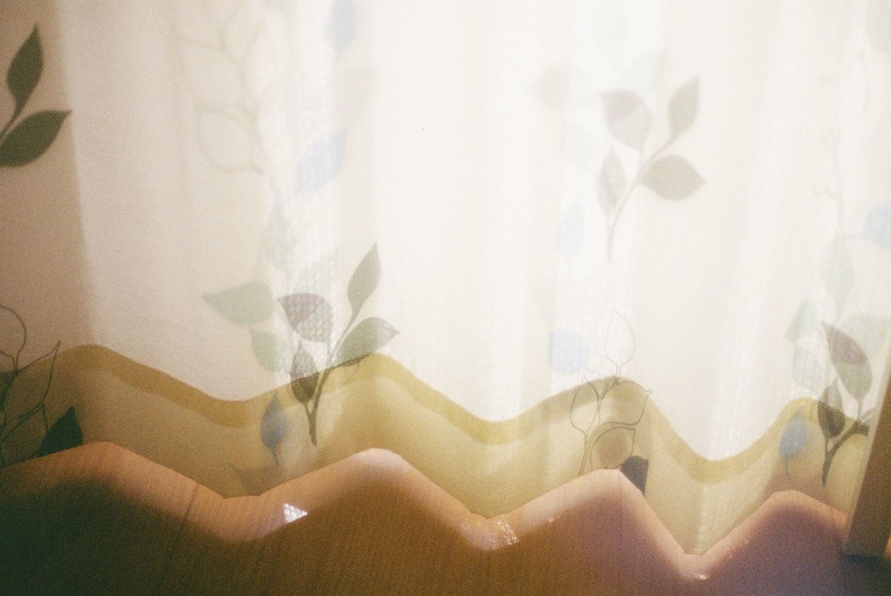 Close-up of curtain at home