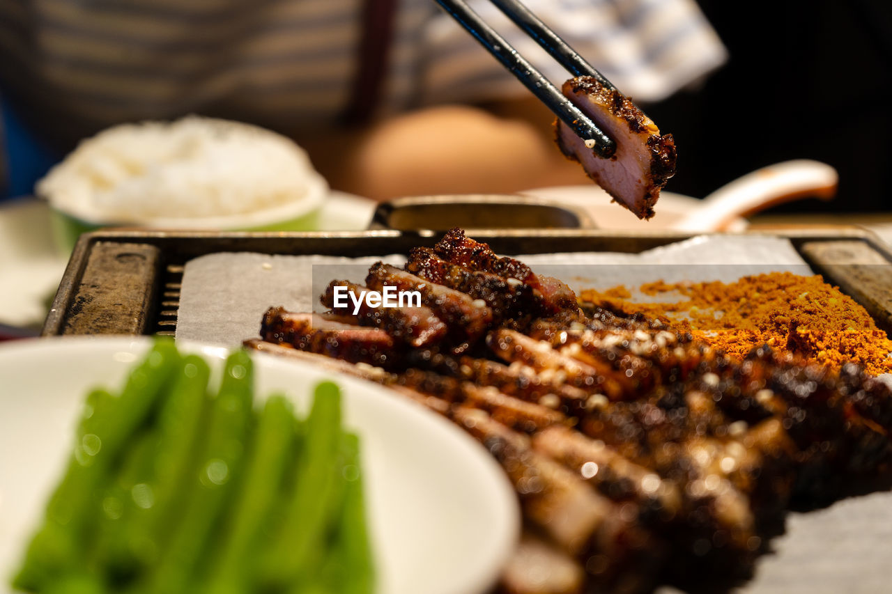 Close-up of food in plate