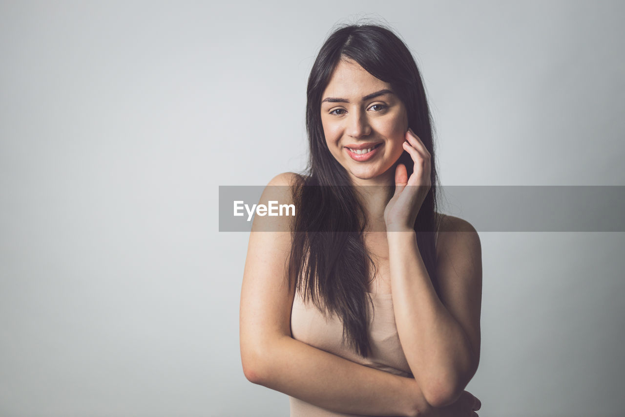 Portrait of smiling young woman