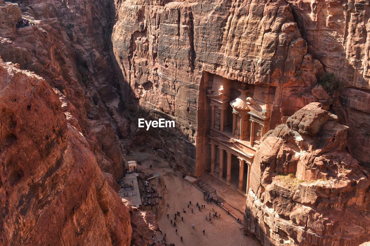 Aerial view of petra