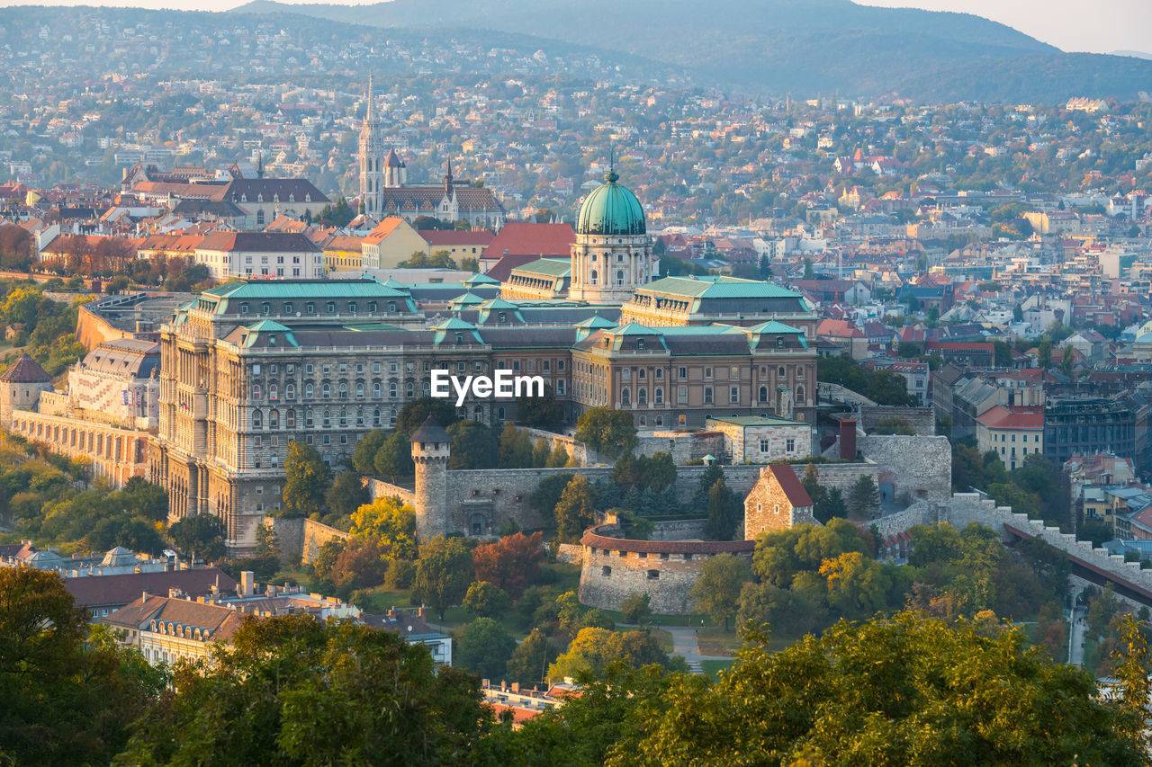 Hungarian buda castle with budapest city, hungary