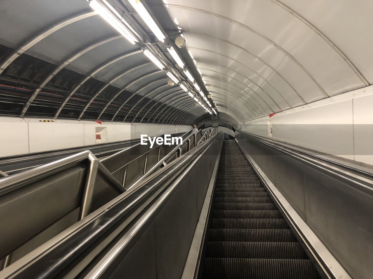 View of escalator