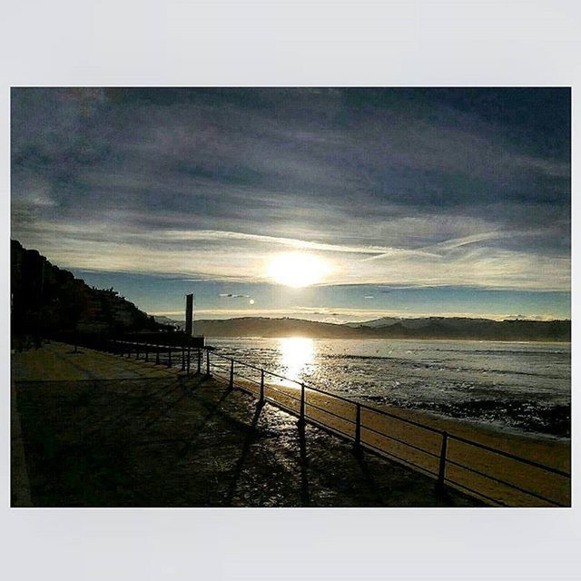 SCENIC VIEW OF SEA DURING SUNSET