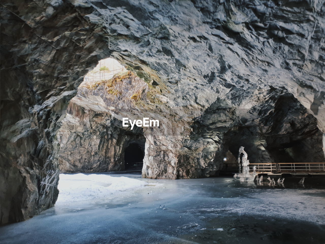 Rock formations in cave