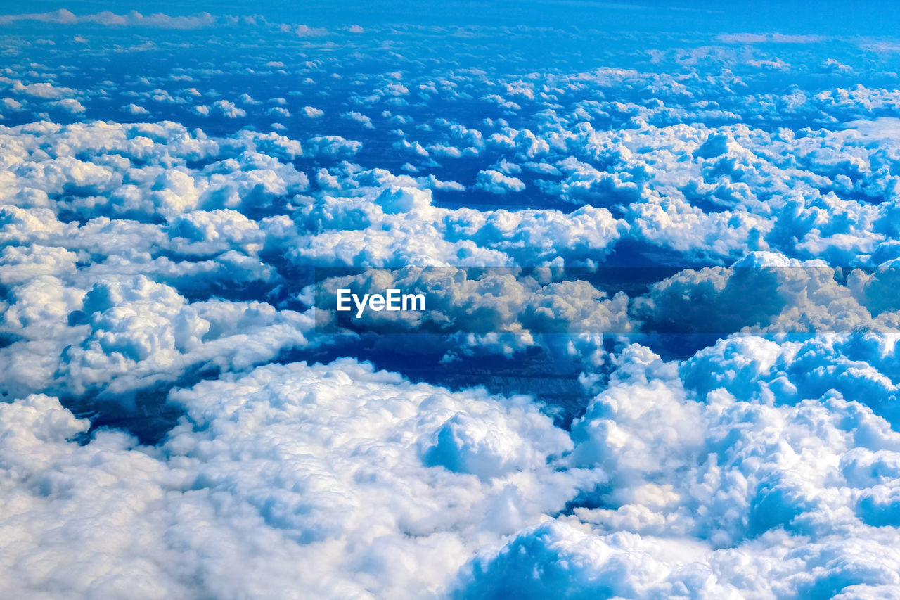 Aerial view of cloudscape
