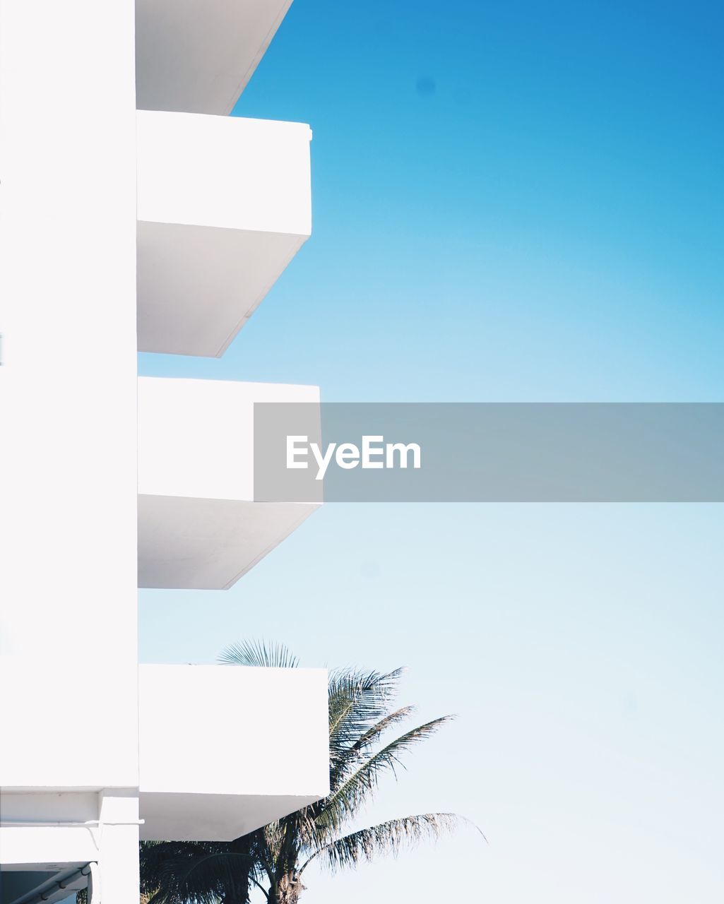 Modern building against blue sky