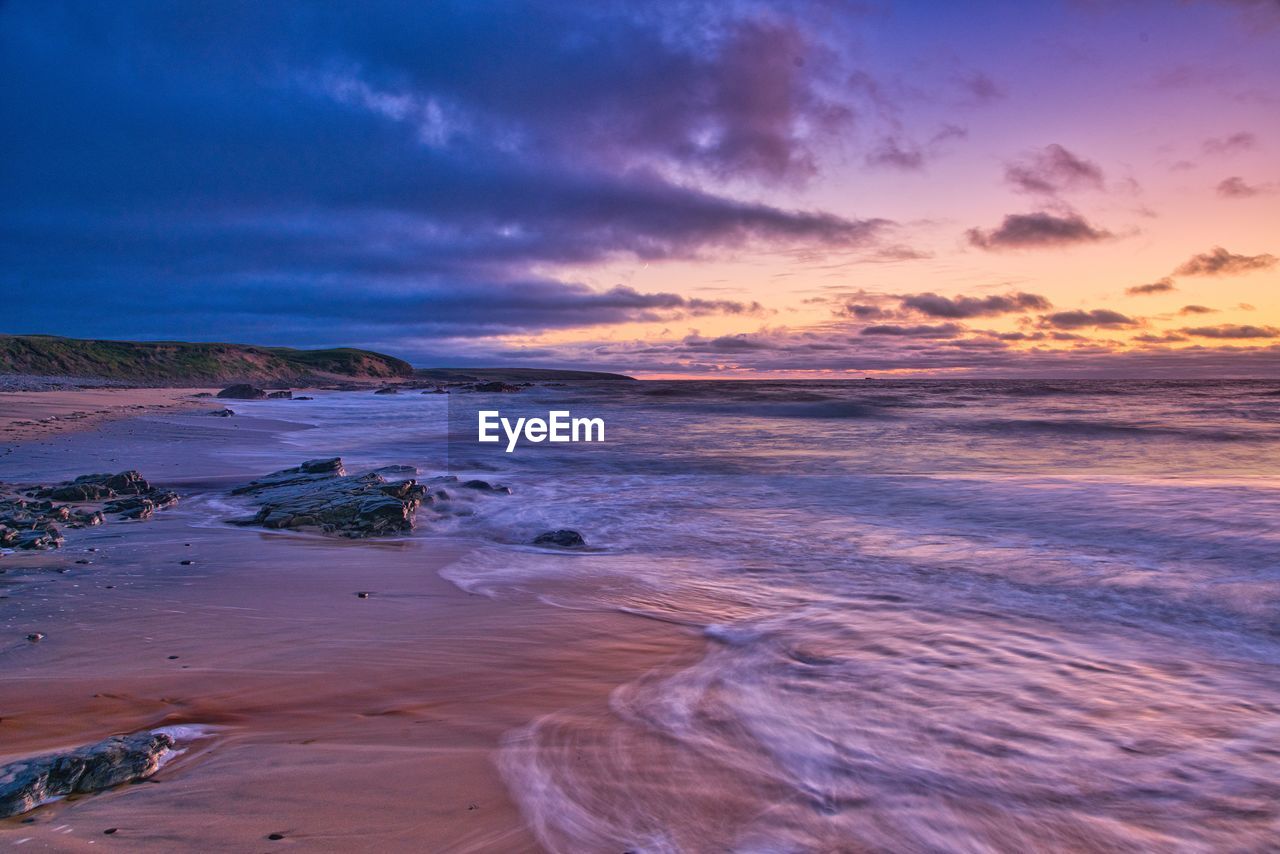 Sea against sky during sunset