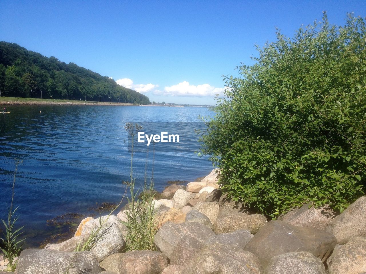 Scenic view of calm lake