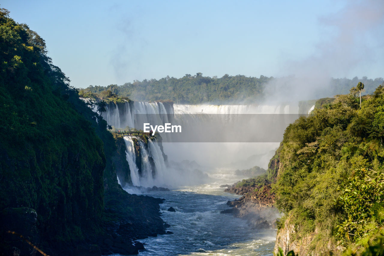 PANORAMIC VIEW OF WATERFALL