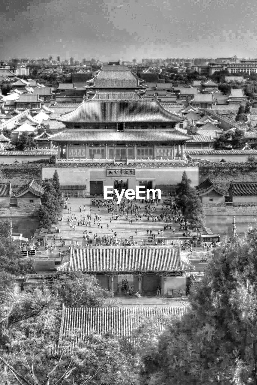 High angle view of forbidden city