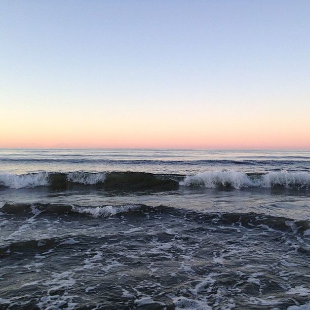 VIEW OF SEA AT SUNSET