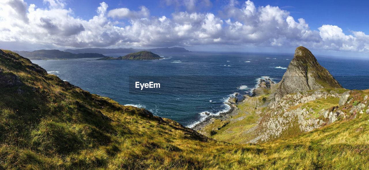 Panoramic view of sea against sky