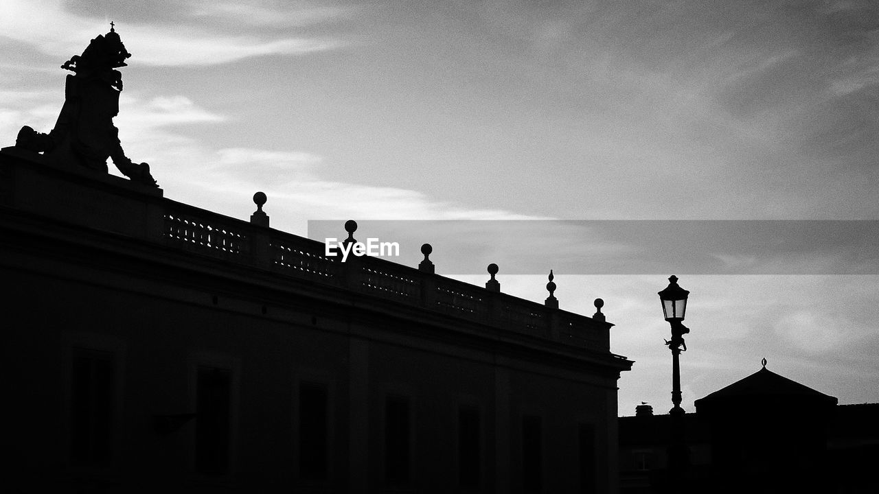 Low angle view of historic building against sky