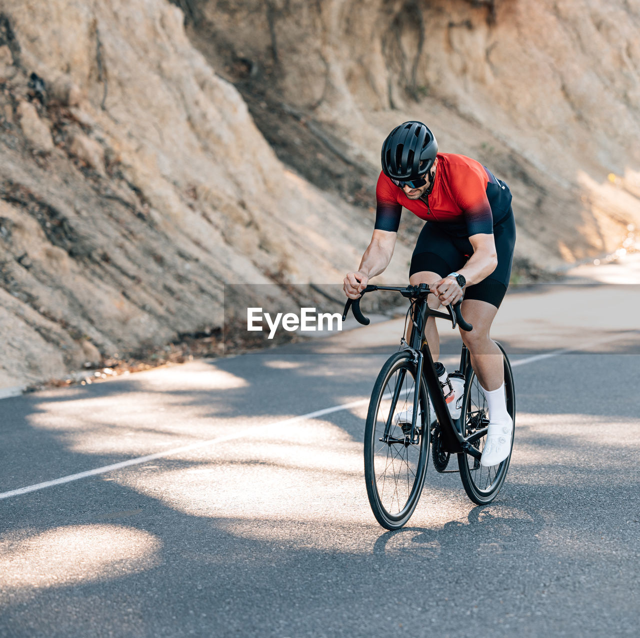 man riding bicycle