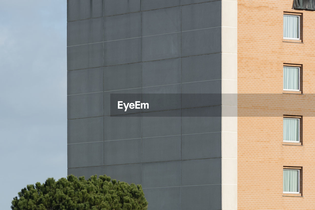 Low angle view of building against sky