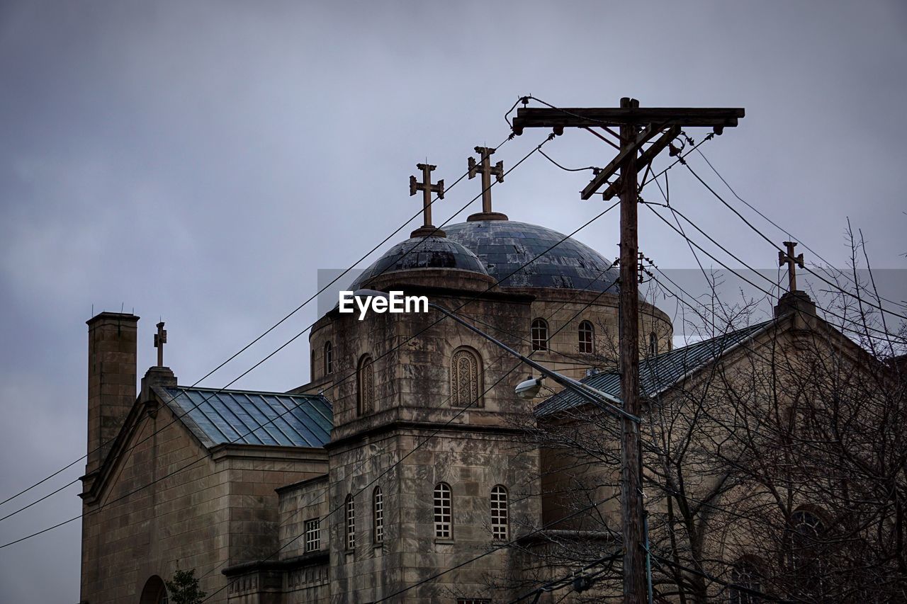 Low angle view of building against sky