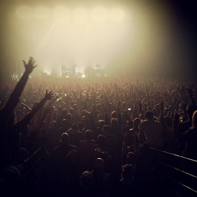 VIEW OF CROWD AT MUSIC CONCERT