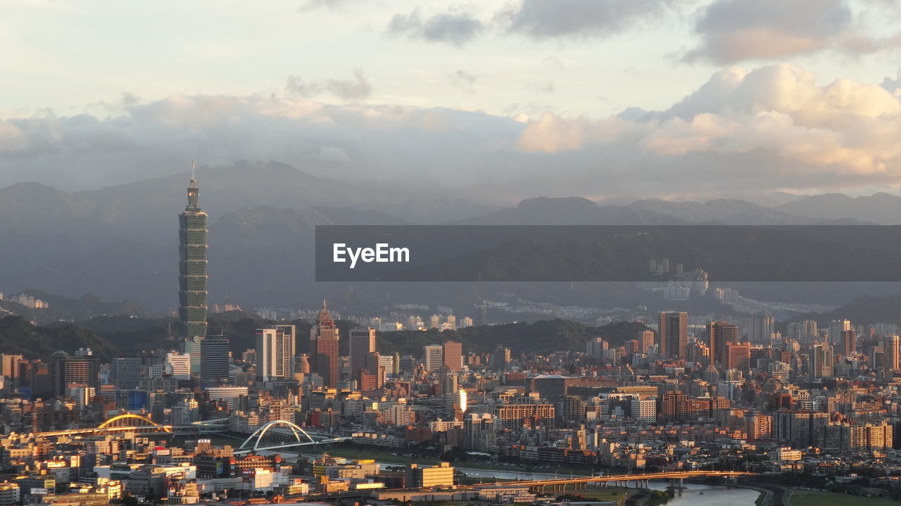 Aerial view of a city