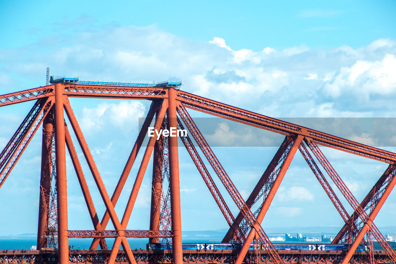 LOW ANGLE VIEW OF BRIDGE AGAINST SKY IN CITY