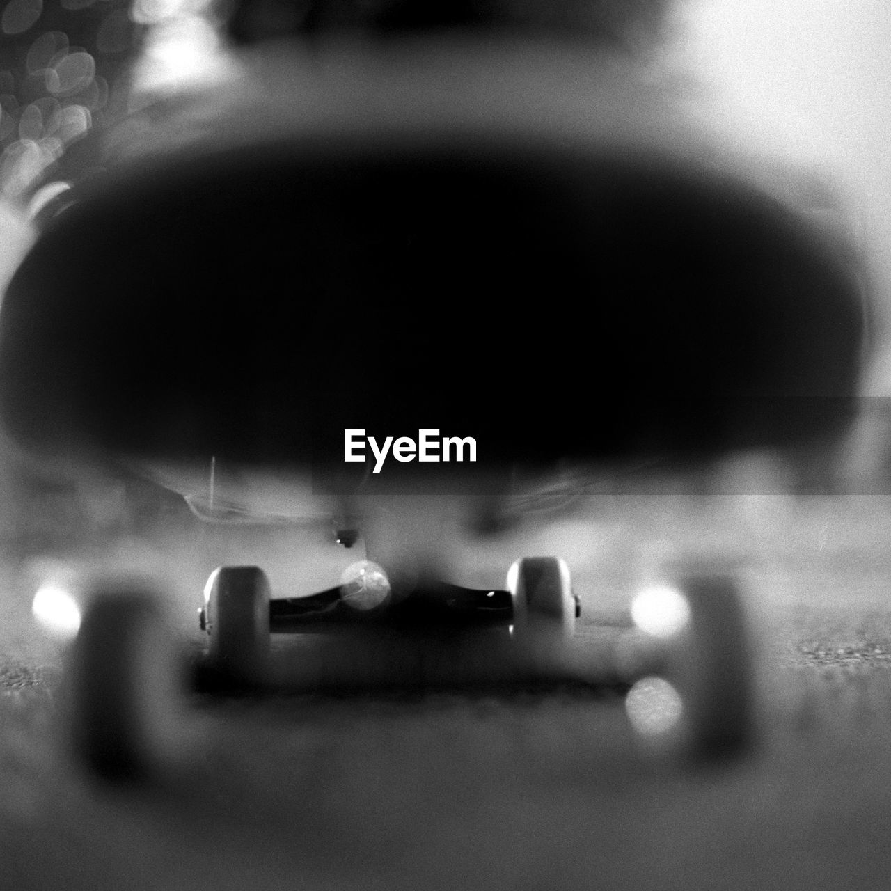 Close-up of skateboard