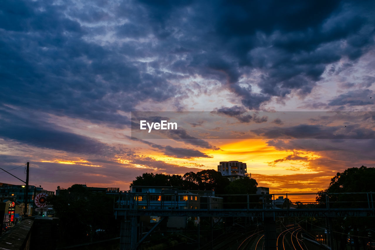 City at sunset