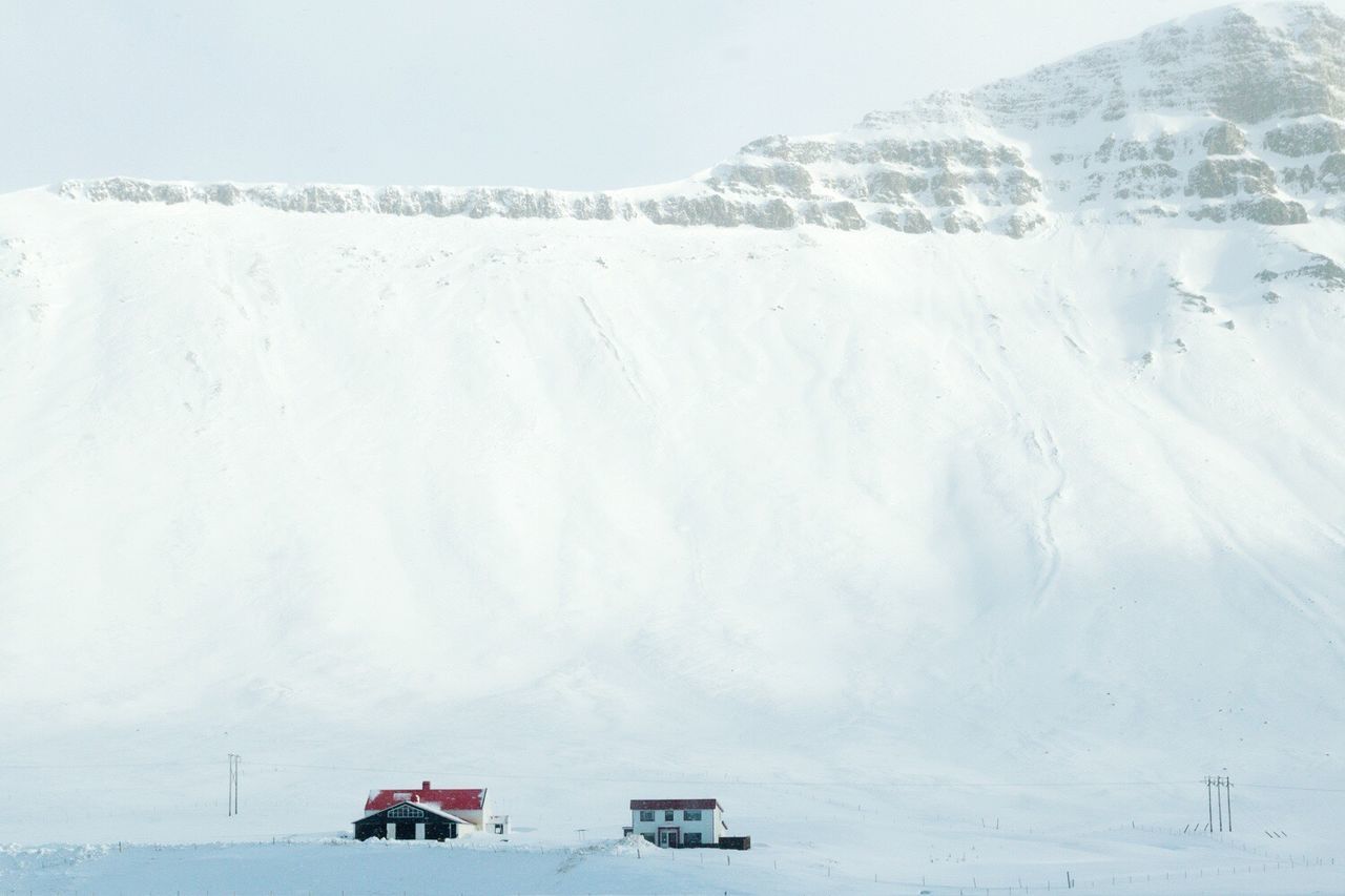 Scenic view of snowcapped mountain