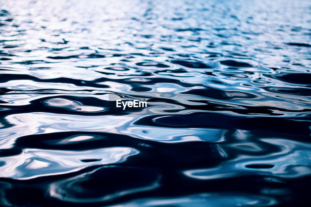 CLOSE-UP OF RIPPLED WATER IN SEA