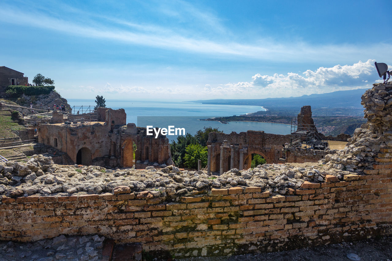 Panoramic view of sea against sky