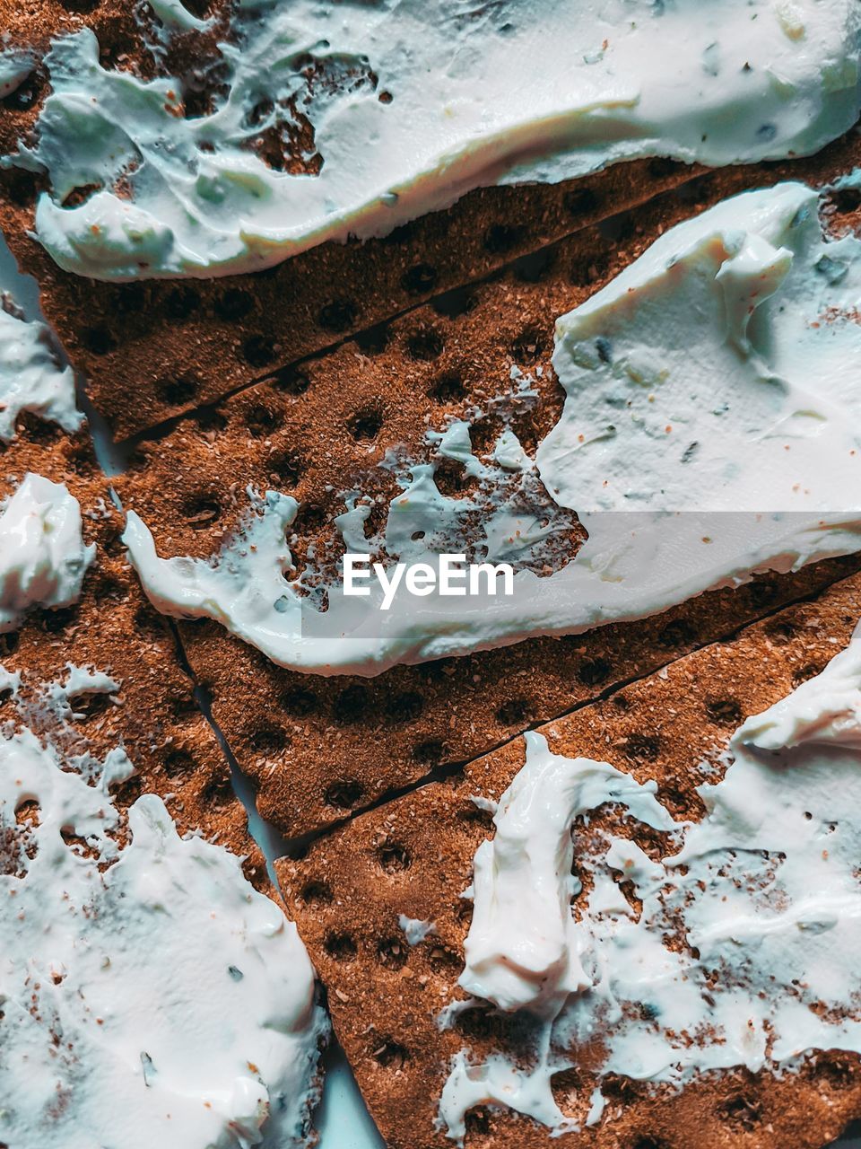 High angle view of chocolate cake