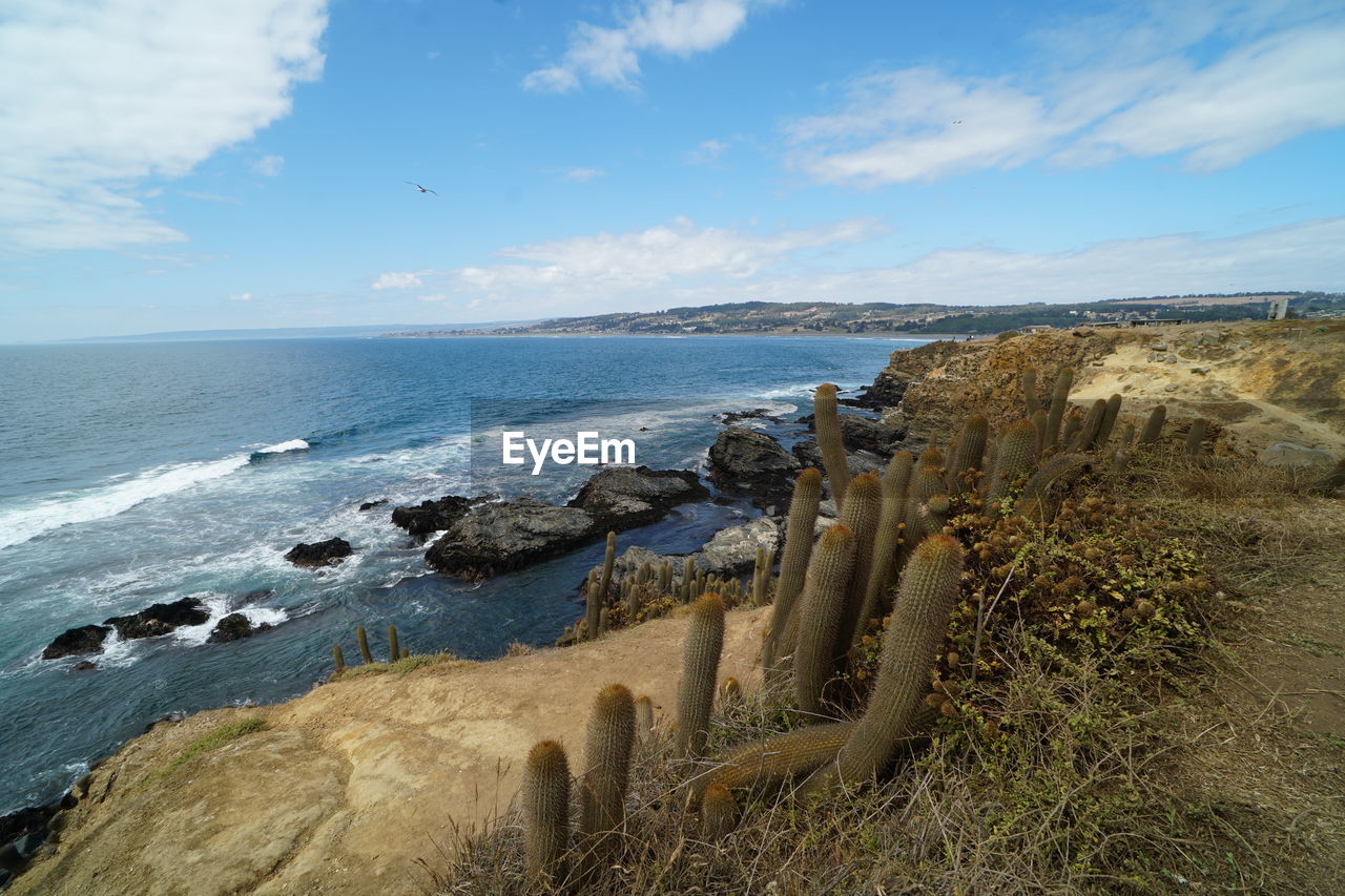 PANORAMIC VIEW OF SEA AGAINST SKY