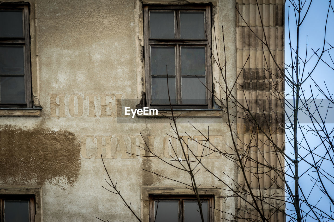 Low angle view of old building