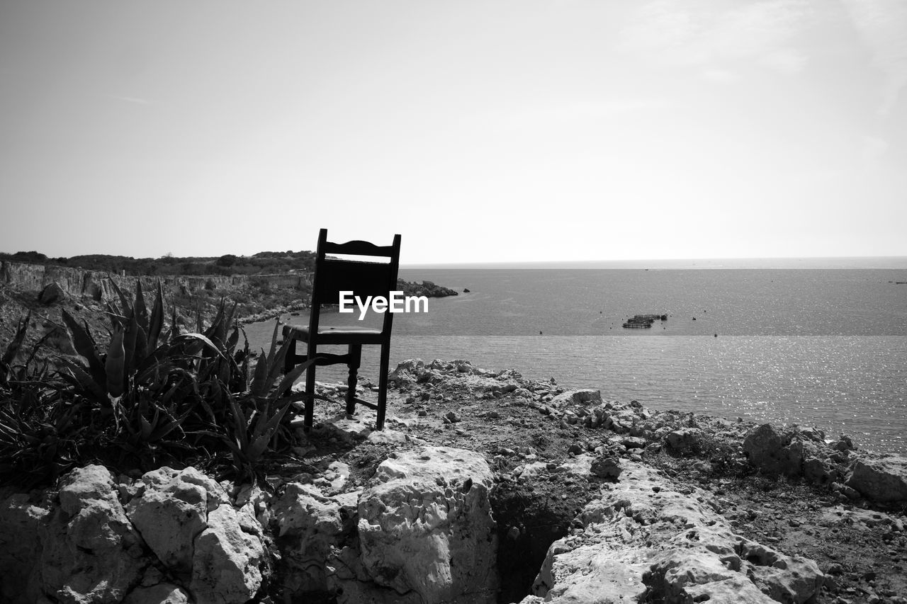 SCENIC VIEW OF BEACH AGAINST CLEAR SKY